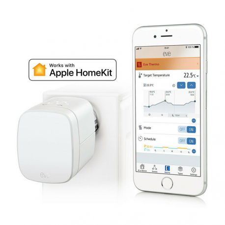 Termostat inteligent Elgato Eve Thermo 2017 cu Apple Home Kit